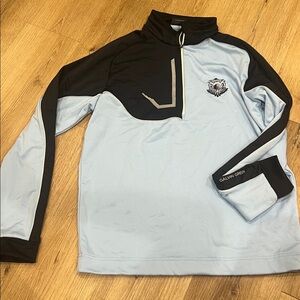 Galvin Green Light Blue and Black Pullover